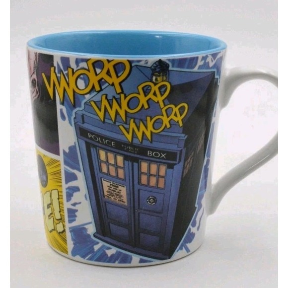 Doctor Who Mug Coffee Cup 2012 BBC Licensed Comic Style Whovian Collectible - Picture 4 of 7